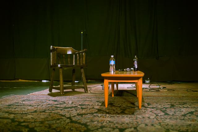 Stage setup for UYD at the Oriental Theater